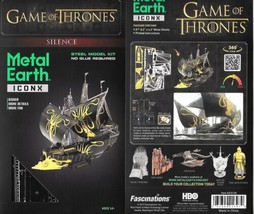 Game of Thrones Silence Sailing Ship Metal Earth ICONX 3D Steel Model Ki... - £21.55 GBP