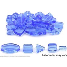 36 Czech Beads Blue Glass Crystal Beading Jewelry Part - £9.15 GBP