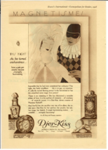 1928 Djer Kiss Vintage Print Ad Art Deco Beauty Advertisement Roaring 20s - £11.61 GBP