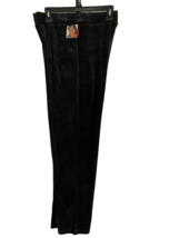 Hanes  Small  4-6 Cotton Blend Velour Center Seam Stretch Waist Pants Ebony - £7.78 GBP