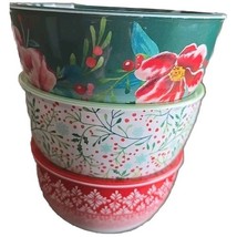 Pioneer Woman ~ Set of Three (3) ~ Melamine ~ Measuring Bowls ~ MERRY ME... - $460.26 MXN