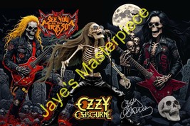 Ozzy Osbourne back to the beginning. SIGNED BY THE ARTIST. 24X36 - $423.72