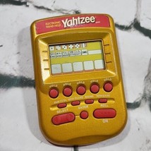Yahtzee Handheld Game Electronic Hasbro Gold Edition 2002 Tested - $24.74