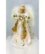 Vickerman 12&quot; White &amp; Gold Lighted Angel Tree Topper~DISCOUNTED - £39.34 GBP