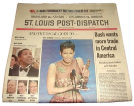 2002 Mar 25 St. Louis Post Dispatch Newspaper Academy Award Denzel Washi... - $16.99