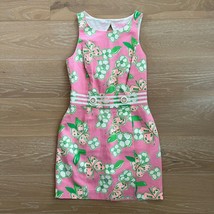 Lilly Pulitzer Tootie Pretty Pink Green Kirkland Dress Retro sz 4 Butterflies - £54.51 GBP