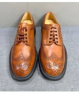Gorgeous TOD&#39;S Light Brown Brogue Wingtips Lace Up Shoes Size 11.5 - £218.14 GBP