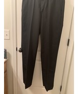 Red Kap Men&#39;s Flat Front Uniform Pants Workwear Size 38 Black - $51.94