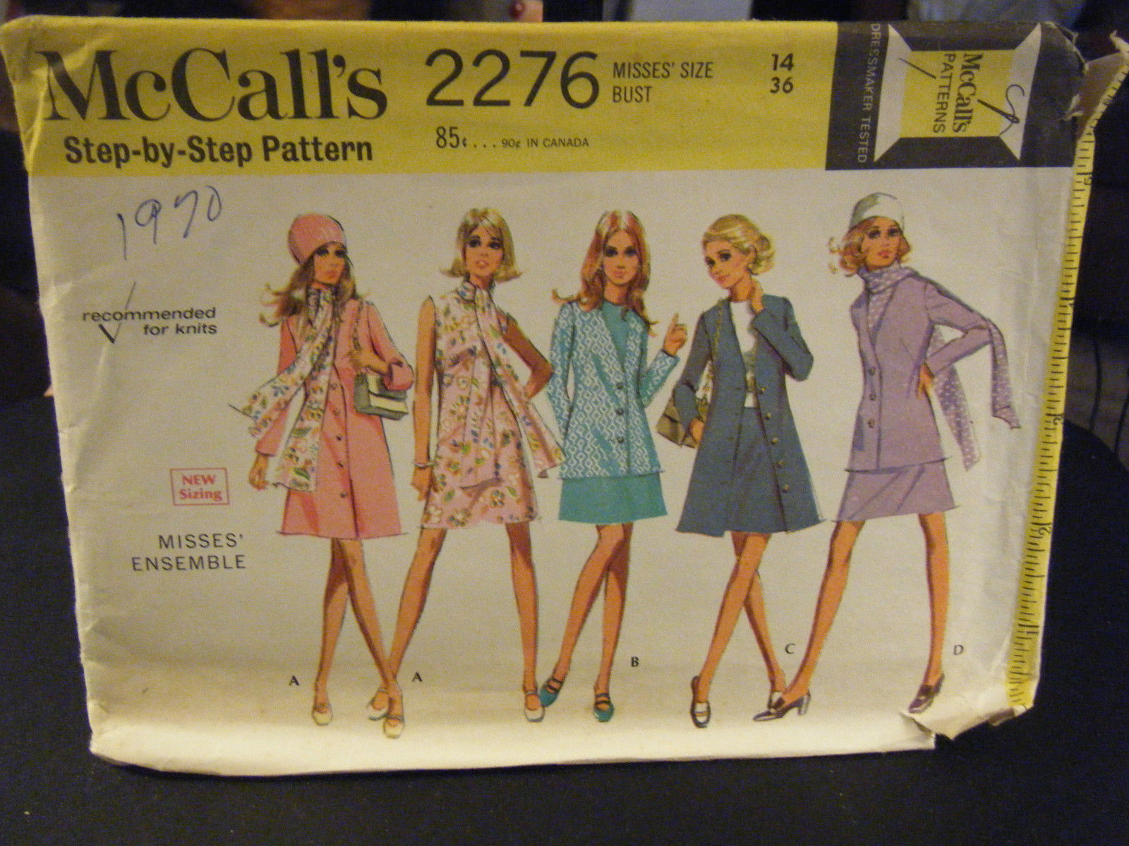 Primary image for McCall's 2276 Dress, Blouse, Skirt, Coat, Scarf & Jacket Pattern - Sz 14 Bust 36