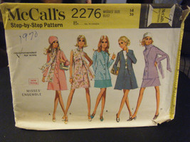 McCall&#39;s 2276 Dress, Blouse, Skirt, Coat, Scarf &amp; Jacket Pattern - Sz 14... - $13.89