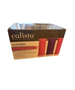 Calista Tools Ion Hot Hair Rollers 12 Short Length Style set and carryin... - $45.23 CAD