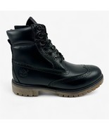 Timberland 6 Inch Premium Brogue Black Gum Mens Boot Waterproof Combat - $258.01 CAD