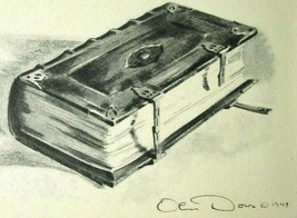 Roosevelt Family Bible 1949 Postcard Olin Dows Artist Signed Illustration Vintag - £4.08 GBP
