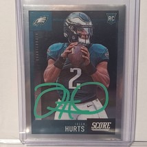 2020 Panini Chronicles Jalen Hurts Eagles Autographed signed Card COA NFL RC - £59.63 GBP