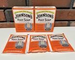 11 Packets Johnsons Foot Soap Soothes Tired Aching Feet Softens Calluses - $108.90
