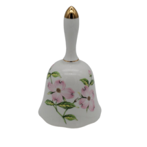 Lefton China Bell Hand Painted Dogwood Blossoms Made in Japan #03535 1985 EUC - £7.53 GBP
