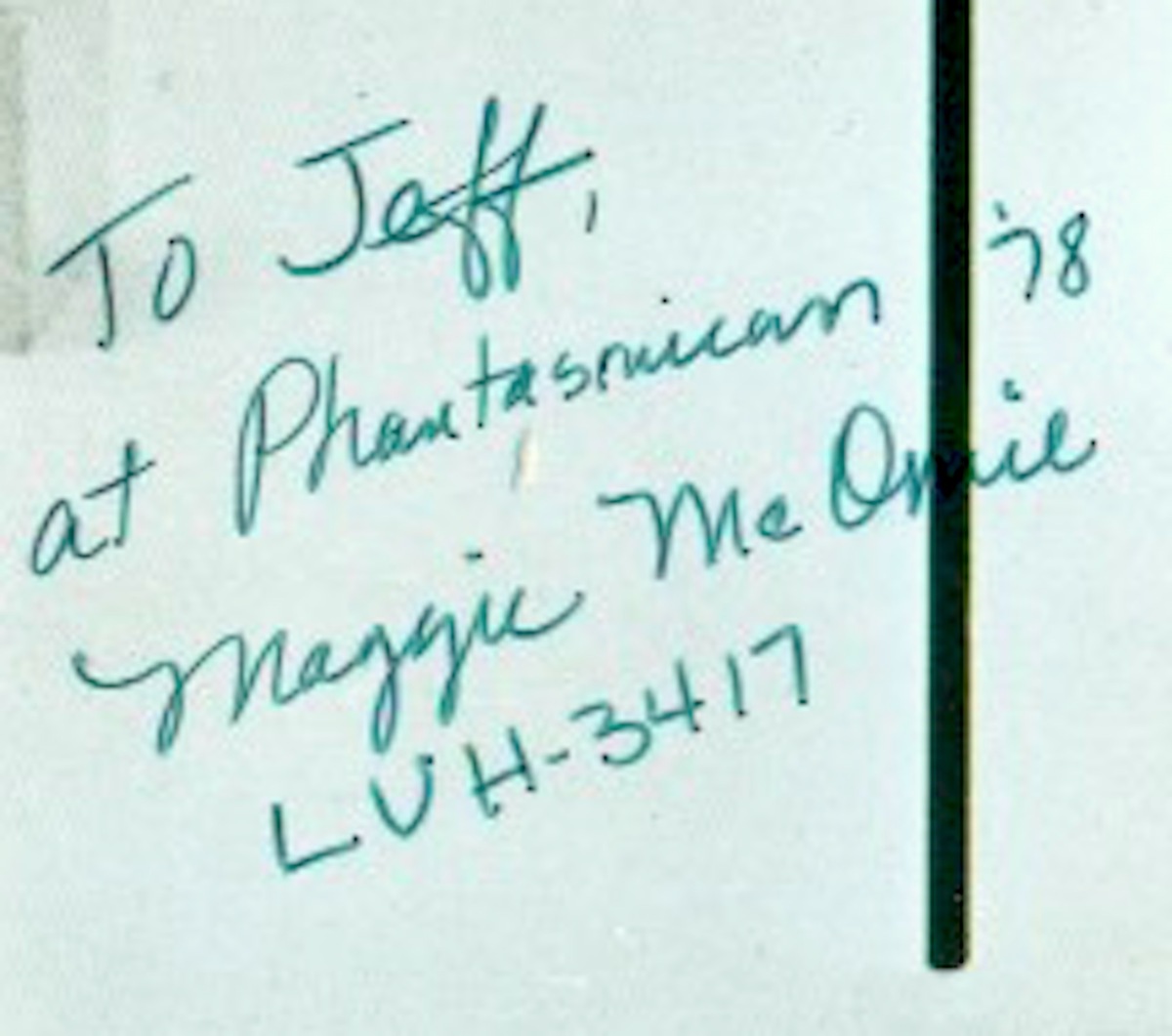 MAGGIE MCOMIE 1971 THX 1138 star autograph &amp; color 5x10 photo - $24.99