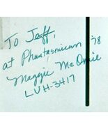 MAGGIE MCOMIE 1971 THX 1138 star autograph &amp; color 5x10 photo - $458.41 MXN