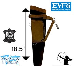 Back Arrow Quiver GenuineLeather Arrow Holder TraditionalHandmade Quivers A+++ - $34.97