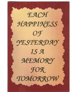 Love Note Any Occasion Greeting Cards 1060C Happiness Yesterday Memory T... - $1.99