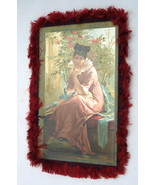 Victorian Greeting Card Silk Fringed Double Sided Celia Thaxter Chromoli... - $883.44 MXN Victorian Greeting Card Silk Fringed Double Sided Celia Thaxter Chromoli... - $883.44 MXN