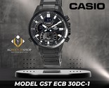 Casio Edifice ECB-30DC-1A Cuarzo Analógico Digital Sport&#39;s 100M Reloj... - $129.29