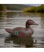 Mid-Century 1940s-70s Wooden Mallard Duck Working Decoy w/Removable Head  - $8,182.85 MXN