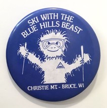 Ski with the Blue Hills Beast Christie Mountain Bruce Wisconsin 2.5&quot; But... - £9.33 GBP