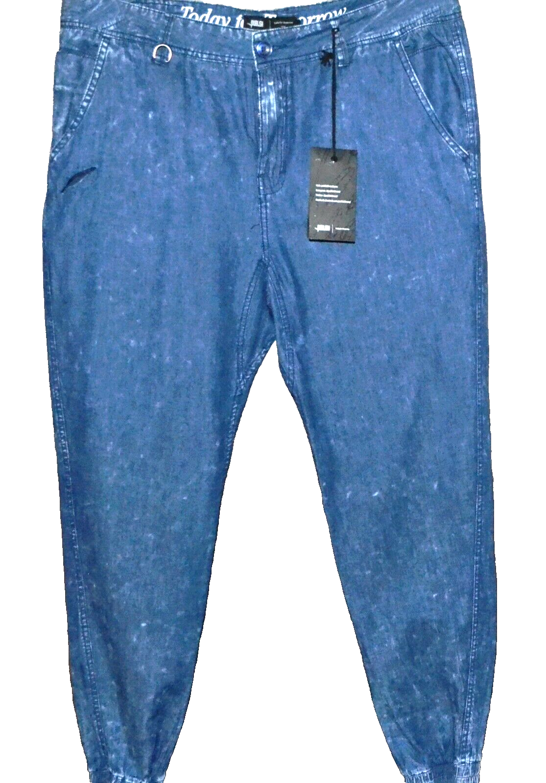 Primary image for Publish Design Men's Blue Thin Denim Pants Jogger Sweatpants Size US 38