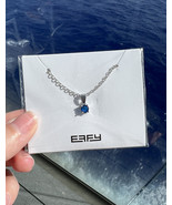 Effy Silver Tone - Blue Stone Necklace Charm NEW Necklace - $9.31 CAD