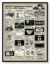 R.H. Jones Company Street Rod Parts Campbell CA Vintage 1992 Magazine Ad - $9.70