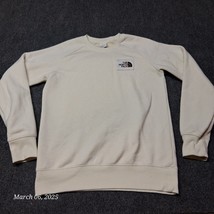 The North Face Sweatshirt Women Size Small White Crew Neck Long Sleeve - $18.39