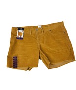 GAP Womens 16 Soft Stretch 4” Inseam Yellow Corduroy Shorts w/ Raw Edge ... - $22.60 CAD