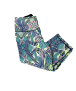 Victoria&#39;s Secret VSX Sport Knockout Crop Leggings Sz M Capri Neon Multi... - $19.74 CAD