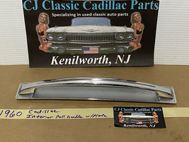 OEM 1960 Cadillac INTERIOR DOOR PULL HANDLE WITH BACK PLATE ESCUTCHEON TRIM - $197.99
