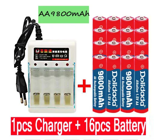 Mah rechargeable battery rechargeable new alcalinas drummey 1pcs 4 cell battery charger thumb200
