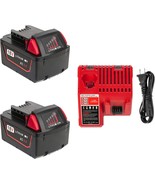 The Volt1799 2Packs 18V Lithium Battery And Charger For Milwaukee M18 Ba... - $119.96