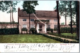 Chauncey Olocott&#39;s Cottage Saratoga New York Undivided Back Postcard 1907 - £10.61 GBP