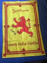 Scottish 925 Charm Lockhart Textile Scotland Ceud Mile Failte Banner Lion Dragon - £27.20 GBP