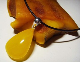 Baltic  Amber bead  Genuine Baltic Amber Pendant with silver - £53.97 GBP
