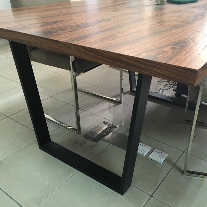 Primary image for Industrial Metal Legs, Trapezoid Table Base