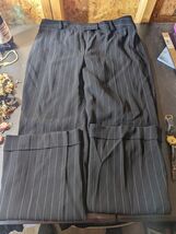 Alfani size 10petite black striped dress slacks - $22.77