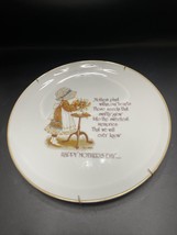 Happy Mothers Day Holly Hobbie Commemorative Edition 10.25&quot; Porcelain Plate 1975 - £14.11 GBP