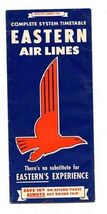 Eastern Airlines Complete System Time Table January 1952 - $17.82