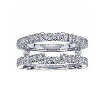 2 Karat Künstlicher Diamant Solitaire Bei Hochzeit Wrap Ehering Sterlingsilber - £146.77 GBP