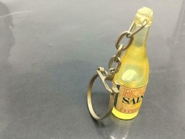 Vintage Promo Keyring Roc Sain Citron Keychain Yellow Bottle Ancien Porte-Clés - £9.01 GBP