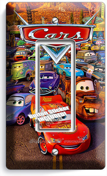 CARS 3 MCQUEEN DISNEY SINGLE DECORA LIGHT SWITCH WALL PLATE COVER KIDS GAME ROOM