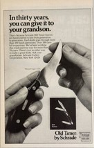 1977 Print Ad Schrade Cutlery Old Timer Knives Made in New York,NY - £9.45 GBP