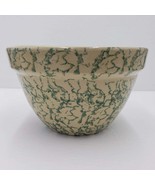 Robinson Ransbottom Spongeware Green Colonial Band Mixing Bowl 9&quot; 2.5 qt... - £31.03 GBP