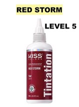 Kiss Tintation Semi-Permanent Hair Color 5 Fl Oz Red Storm T542 Level: 5 - £4.45 GBP